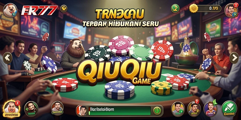 Screenshot utama ER777 menampilkan keseruan gameplay QiuQiu.