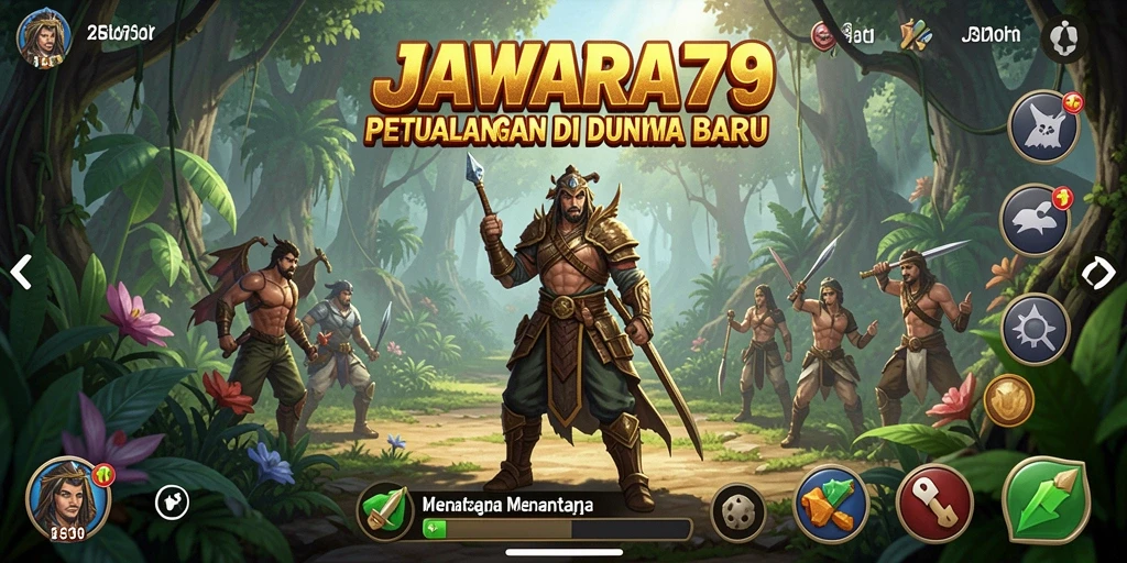 Gambar gameplay <strong>JAWARA79</strong> menunjukkan petualangan seru di dunia yang penuh tantangan.