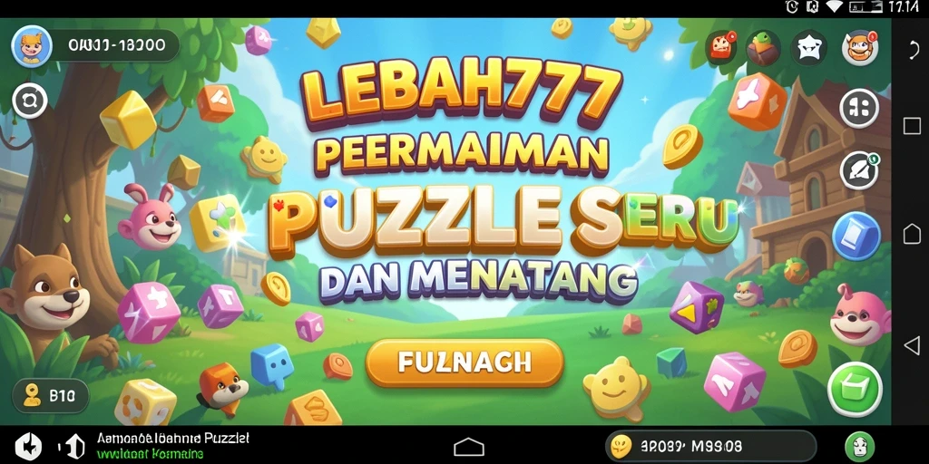 Screenshot utama gameplay LEBAH777 dengan teka-teki menarik.
