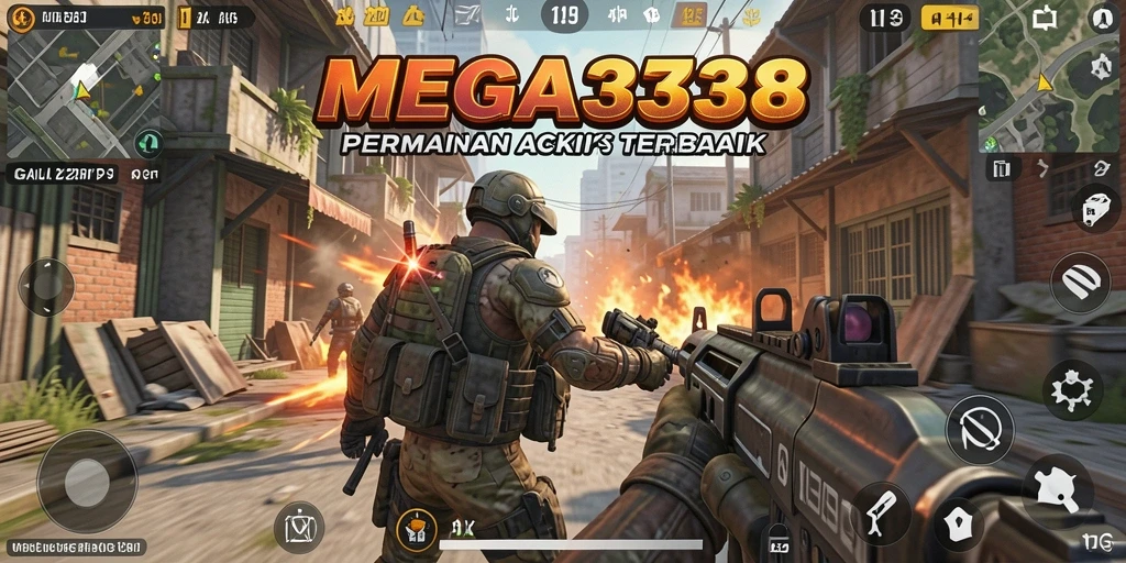 Screenshot gameplay MEGA338 yang menunjukkan aksi TPS yang menantang.