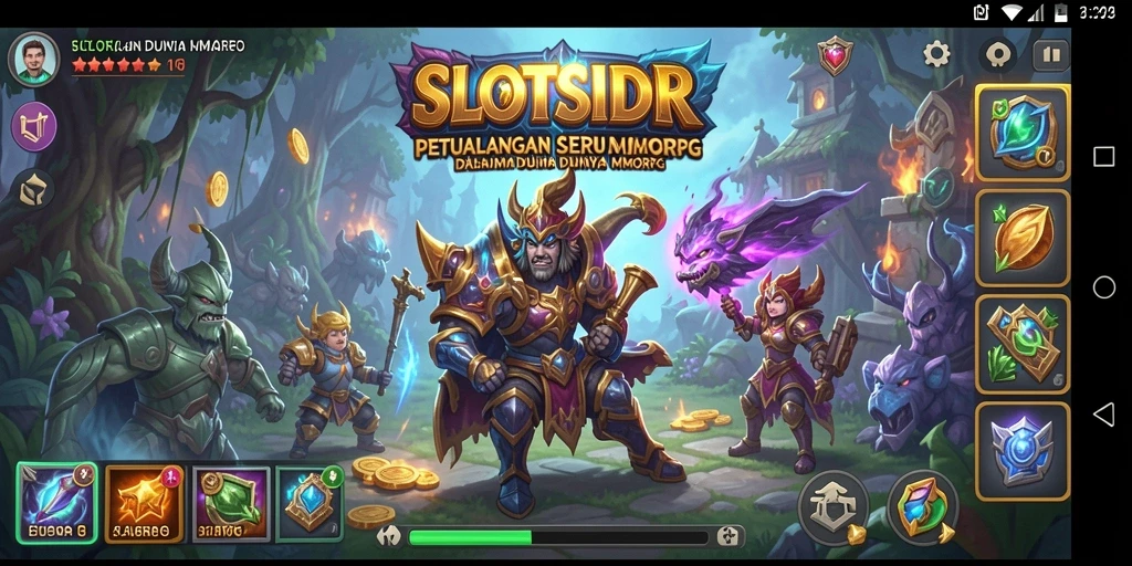Tampilan gameplay menarik dari SLOTSIDR dalam aksi MMORPG.