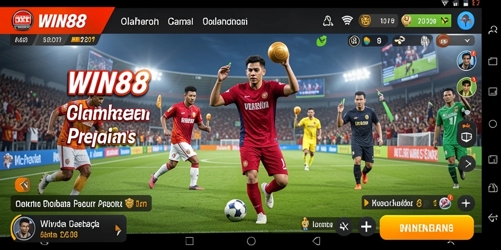 Screenshot menunjukkan gameplay menarik dari WIN88 dalam suasana pertandingan olahraga.